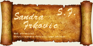 Sandra Frković vizit kartica